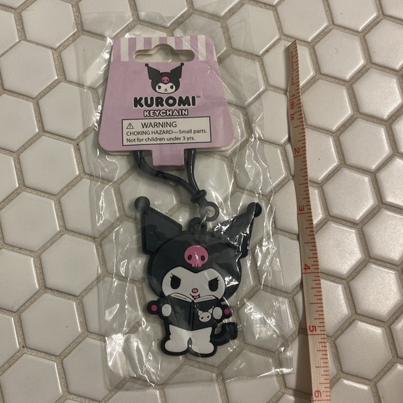 Sanrio kuromi rubber charm keychain NWT - Picture 2 of 4